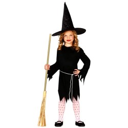 DDEGUISEMENT HALLOWEEN SORCIERE NOIR TAILLE 10-12 ANS 