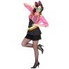 DEGUISEMENT 80 S FLUO GROUPIE GIRL TAILLE S