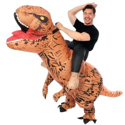 DEGUISEMENT A DOS DE DINOSAURE T-REX GONFLABLE TAILLE UNIQUE