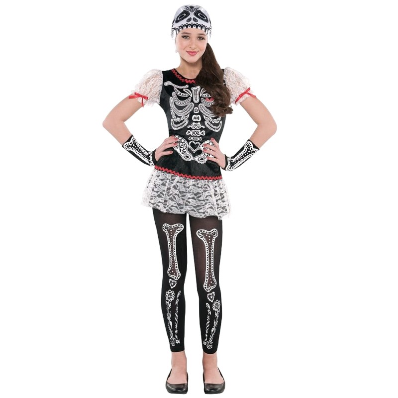 DEGUISEMENT ADO SQUELETTE FASHION TAILLE 12-14 ANS