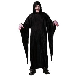 DEGUISEMENT TUNIQUE NOIRE A CAPUCHE ADULTE TAILLE UNIQUE