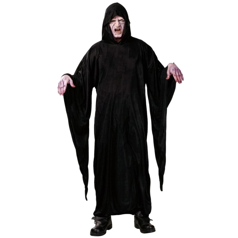 DEGUISEMENT TUNIQUE NOIRE A CAPUCHE ADULTE TAILLE UNIQUE