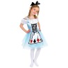 DEGUISEMENT ALICE ROBE JEU DE CARTE TAILLE 6 ANS