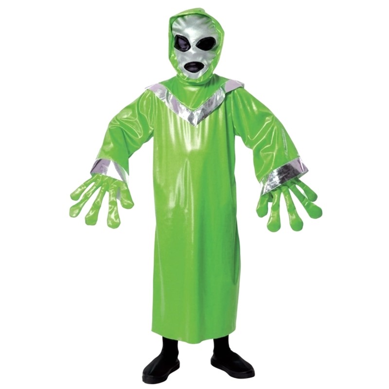 DEGUISEMENT ALIEN VERT ENFANT TAILLE 128 CM 