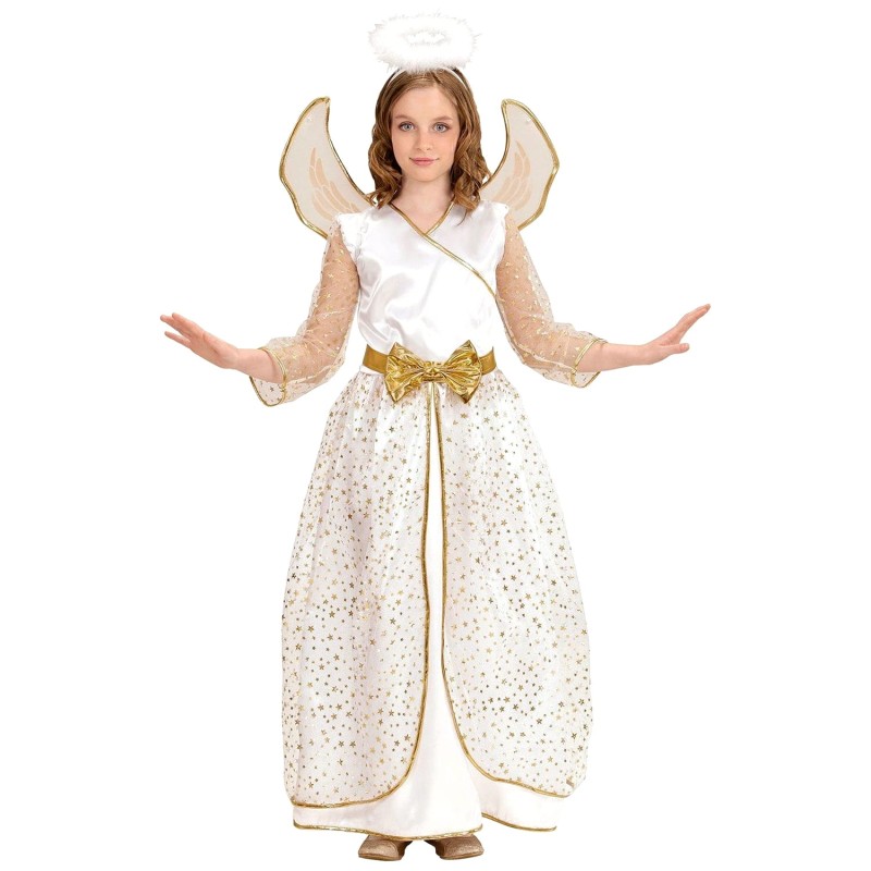 DEGUISEMENT ANGE BLANC ET OR TAILLE 104