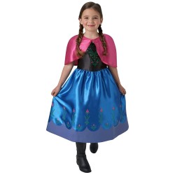 DEGUISEMENT ANNA CLASSIC REINE DES NEIGES TAILLE 7/8 ANS