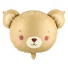 BALLON METALLIQUE TETE D'OURS BRUN 56 X 40 CM 