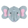 BALLON METALLIQUE TETE D'ELEPHANT 3D 86 CM 