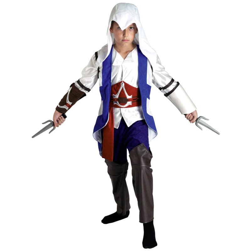 DEGUISEMENT ASSASSINO BLEU TAILLE 8 ANS