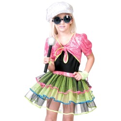 DEGUISEMENT BALLERINE DISCO FLUO TAILLE 104