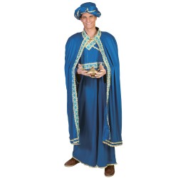 DEGUISEMENT BALTAZAR BLEU ROI MAGE LUXE TAILLE 54