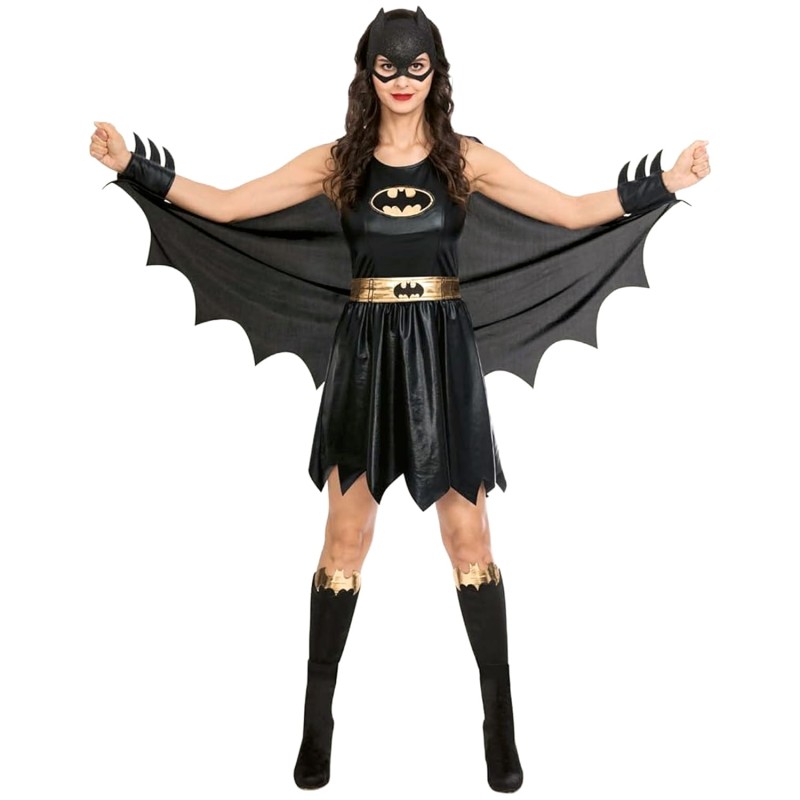 DEGUISEMENT BATGIRL ROBE NOIRE TAILLE XL
