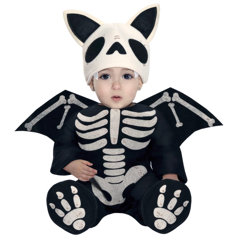 DEGUISEMENT BEBE CHAUVE-SOURIS SQUELETTE TAILLE 12-18 MOIS