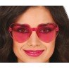LUNETTES COEUR TRANSPARENTES ROSE