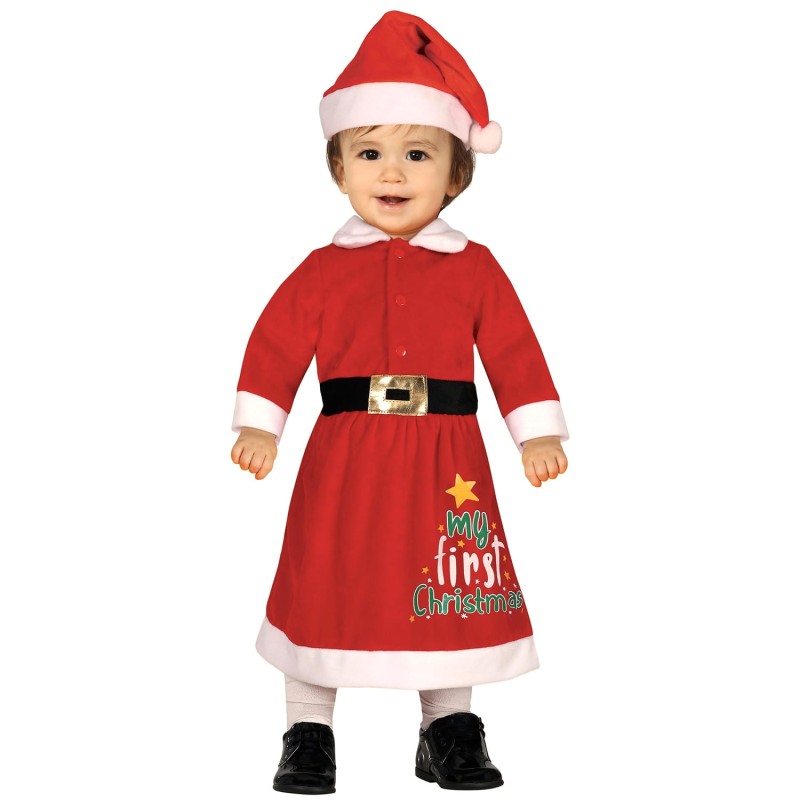 DEGUISEMENT BEBE MERE NOEL MY FIRST CHRISTMAS TAILLE 18-24 MOIS