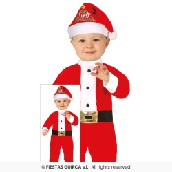 DEGUISEMENT BEBE PERE NOEL MY FIRST CHRISTMAS 12-18 MOIS