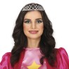 DIADEME TIARE METAL ARGENT STRASS PRINCESSE