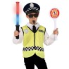 KIT OU SET POLICE DE CIRCULATION BATON LUMINEUX LUNETTES PANNEAU INSIGNE SIFFLET
