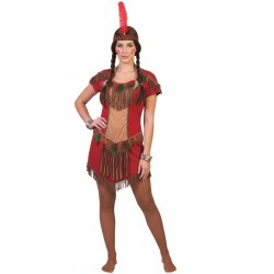 DEGUISEMENT INDIENNE ROUGE TAILLE 44/46