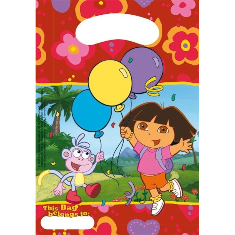 6 SACS CADEAUX DORA L'EXPLORATRICE