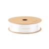 RUBAN CROIX ET COMMUNION SATIN BLANC ET OR 1.9 CM X 10M