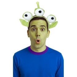 SERRE-TETE ALIEN VERT 3 YEUX + OREILLES