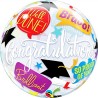BALLON BUBBLES DIPLOME CONGRATULATIONS 56 CM MULTICOLORE
