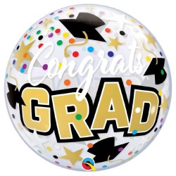 BALLON BUBBLE 56CM CONGRATS GRAD