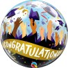 BALLON BUBBLES DIPLOME 56 CM CONGRATULATIONS