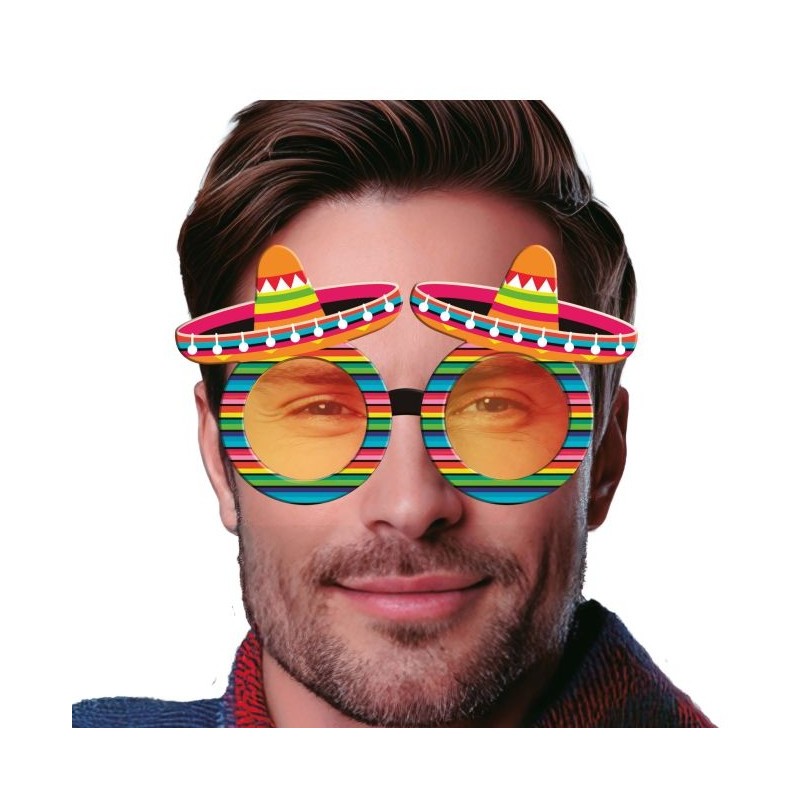 LUNETTES MEXICAINES SOMBREROS MULTICOLORES