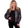 DEGUISEMENT BLOUSON BOMBER MULTICOLORE TAILLE L-XL