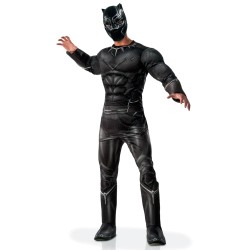DEGUISEMENT BLACK PANTHER MUSCLE CIVIL WAR AVENGERS TAILLE STD