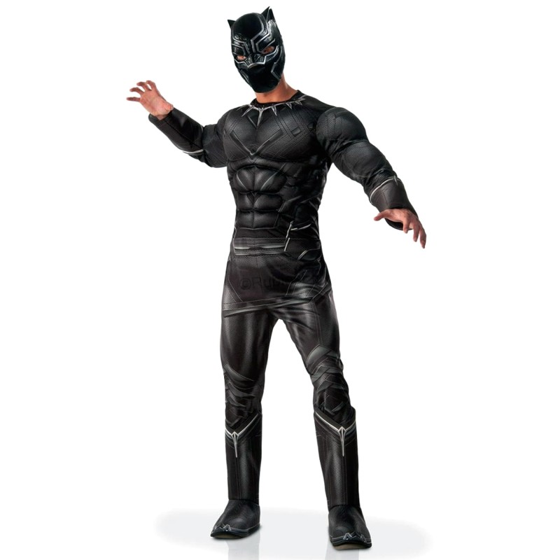DEGUISEMENT BLACK PANTHER MUSCLE CIVIL WAR AVENGERS TAILLE STD
