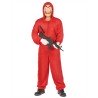 DEGUISEMENT BRAQUEUR OU VOLEUR COMBINAISON ROUGE TAILLE XXXL