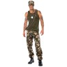 DEGUISEMENT CAMOUFLAGE TEE SHIRT TAILLE L