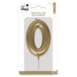 BOUGIE OR CHIFFRE 0