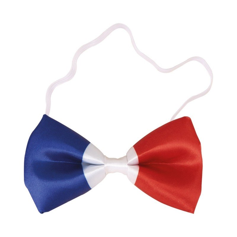 NOEUD PAPILLON DRAPEAU FRANCE BLEU BLANC ROUGE