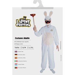 DEGUISEMENT LAPINS CRETINS ADULTE TAILLE S-M