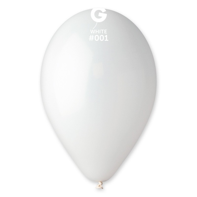 10 BALLONS BLANC 001 BIO LATEX 28-30 CM 