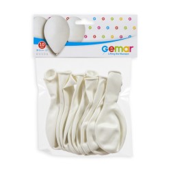 10 BALLONS BLANC 001 BIO LATEX 28-30 CM 