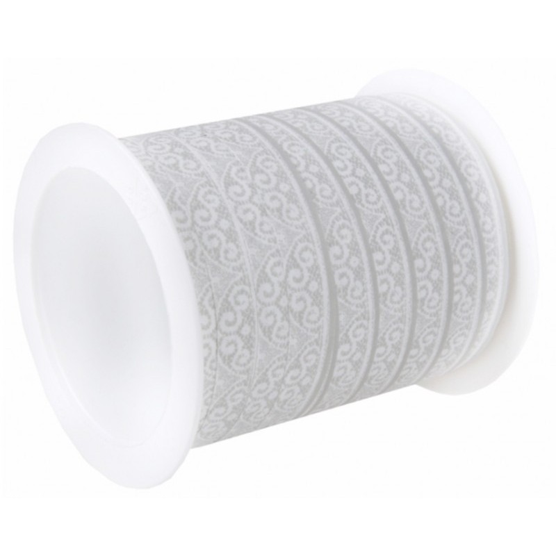 BOLDUC IMPRESSION DENTELLE 10 MM X 25 M BLANC