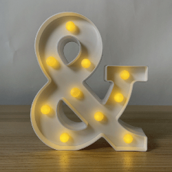 DECORATION LED ESPERLUETTE & 25 CM BLANC CHAUD
