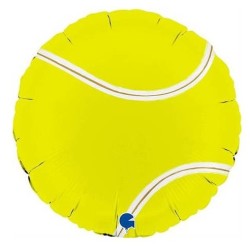 BALLON METALLIQUE BALLE DE TENNIS JAUNE 46 CM
