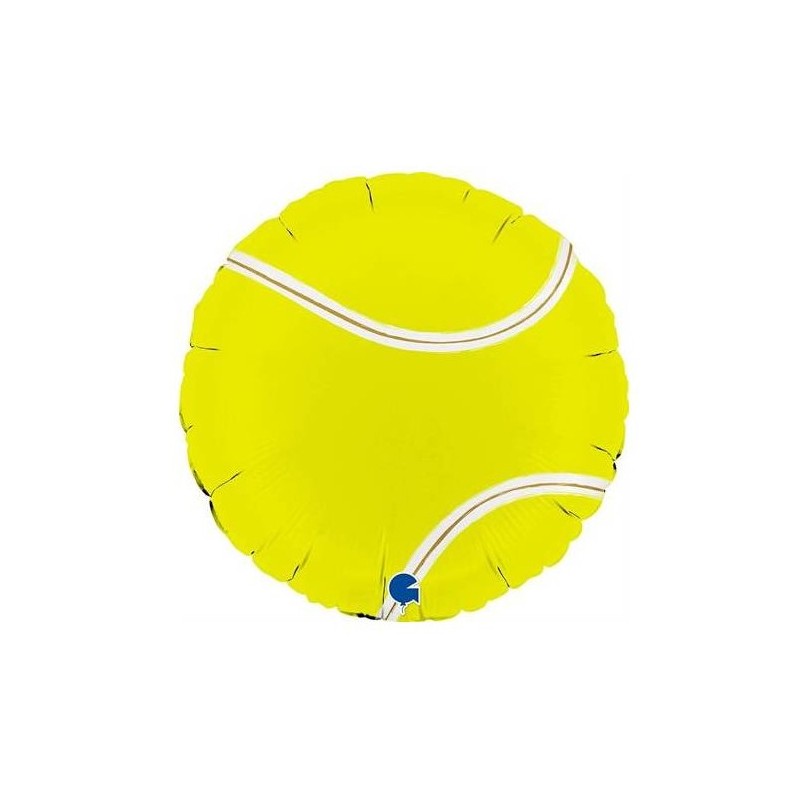 BALLON METALLIQUE BALLE DE TENNIS JAUNE 46 CM