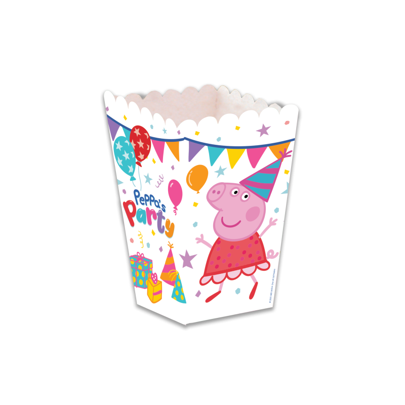 12 BOITE A POP CORN PEPPA PIG 5 X 12 X 5 CM