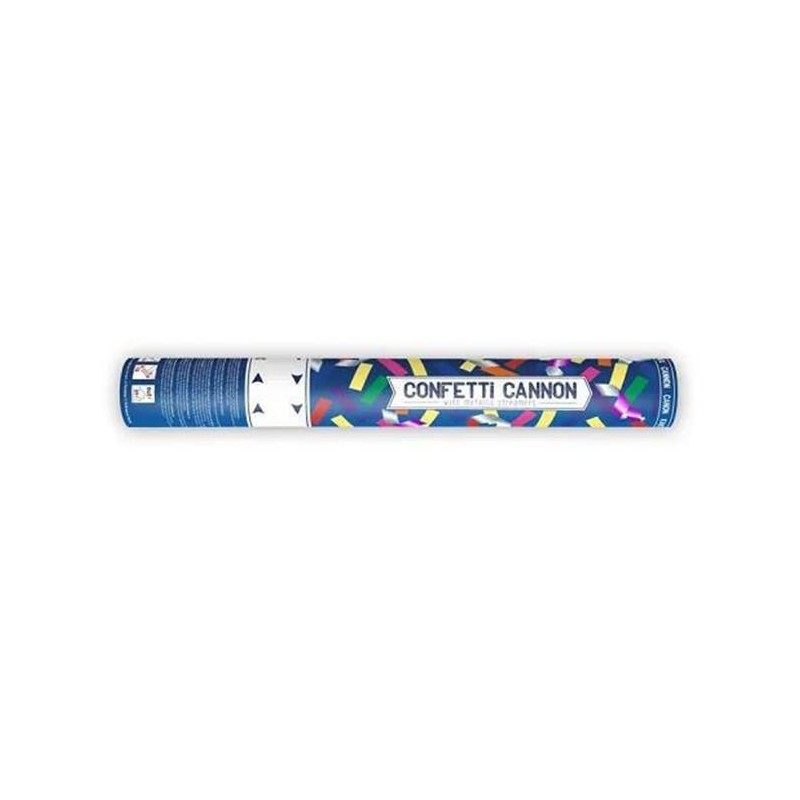 CANON A CONFETTIS ET SERPENTINS MULTICOLORES 40 CM