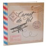 LIVRE OR BON VOYAGE CARNET DE VOL 24 X 24 CM
