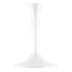 20 PIEDS DE VERRE BLANC
