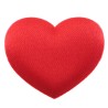 40 CONFETTIS COEUR EN TISSU ROUGE DE 2.5 CM 