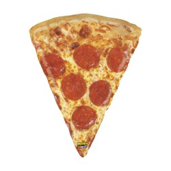BALLON METALLIQUE PART DE PIZZA 74 CM THEME STREET FOOD